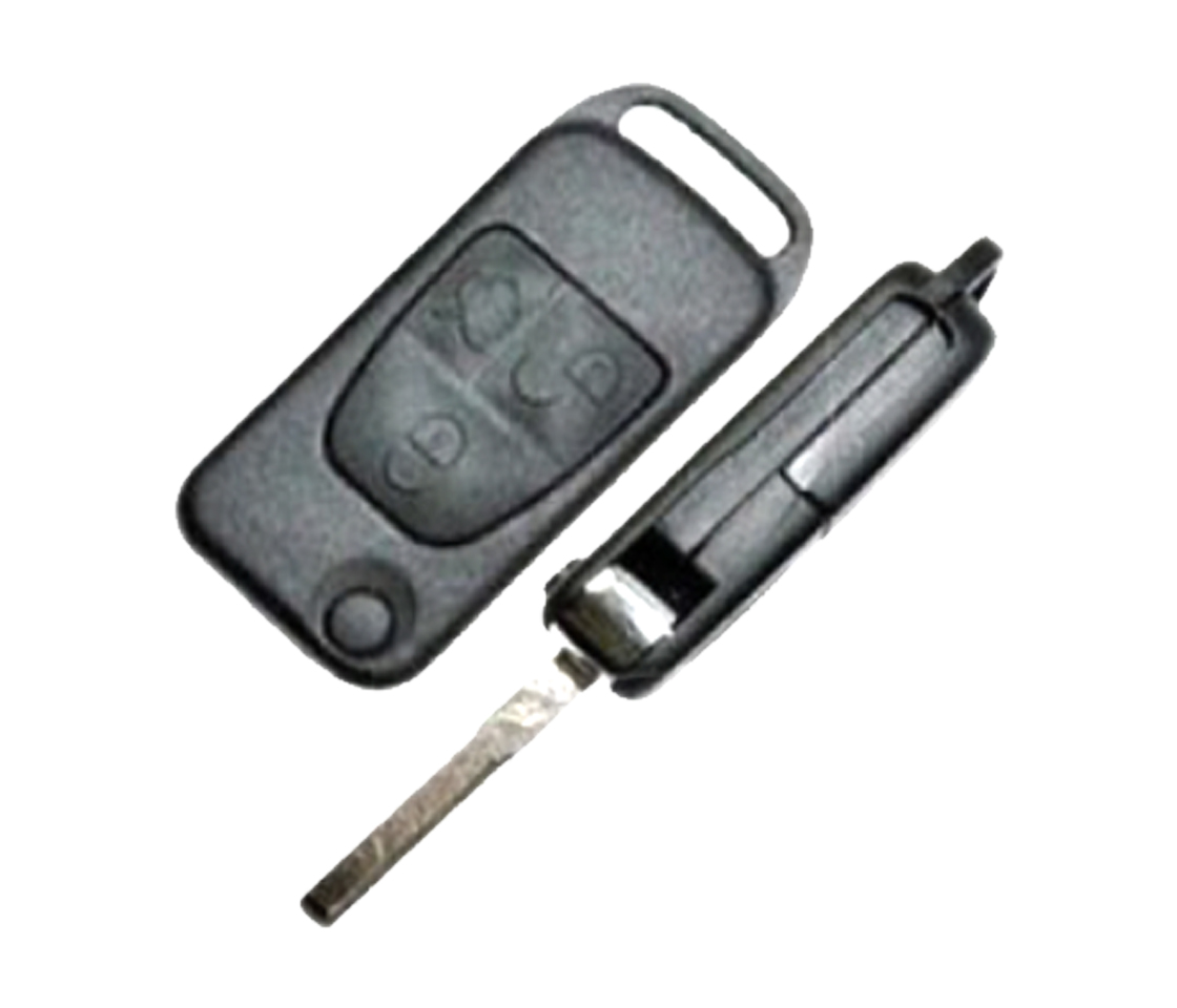 CARCAÇA CHAVE PARA MERCEDES RETRÁTIL 3 BOTÕES