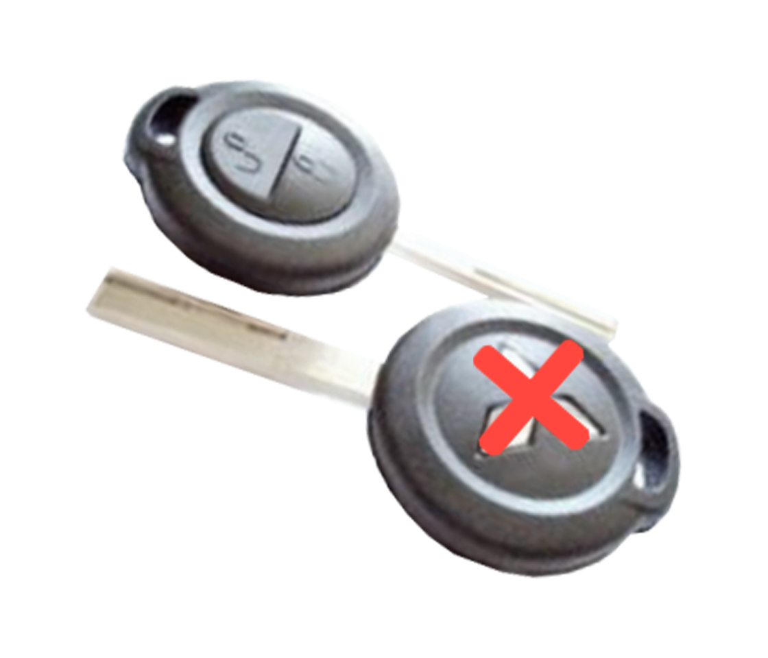 CARCAÇA CHAVE PARA MITSUBISHI 2 BOT SUPORTA TPX LONG CHIP