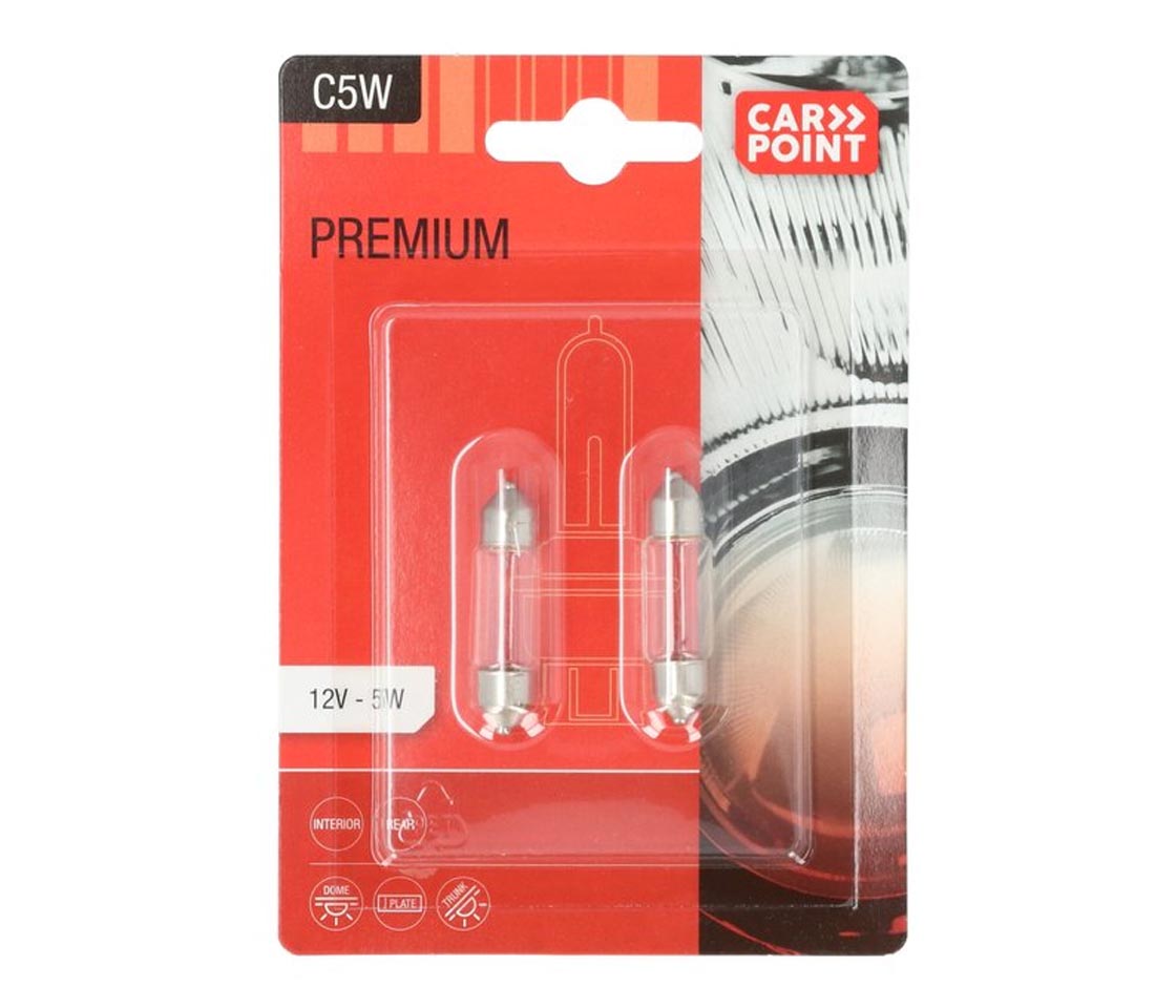 LAMPADA TUBULAR 11X39MM 5W 12V 0760161 CARPOINT