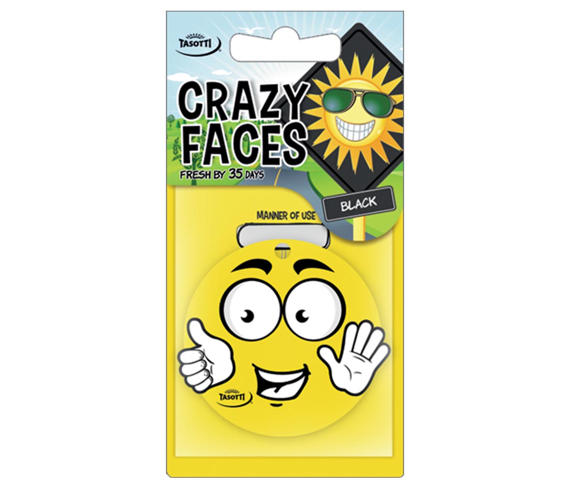 AMBIENTADOR TASOTTI CRAZY FACES BLACK CF-BLACK PARA CARRO & CASA