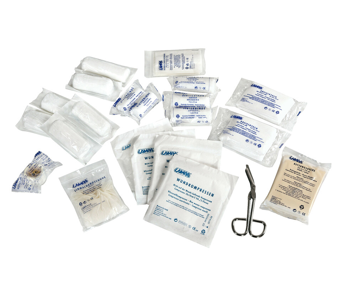 KIT PRIMEIROS SOCORROS HOM DIN13164 LAMPA