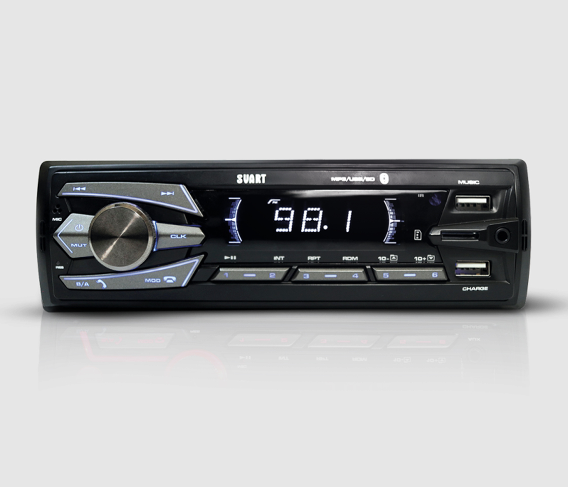 AUTO RÁDIO 4x50W MP3 BLUETOOTH USB MICRO SD COM COMANDO
