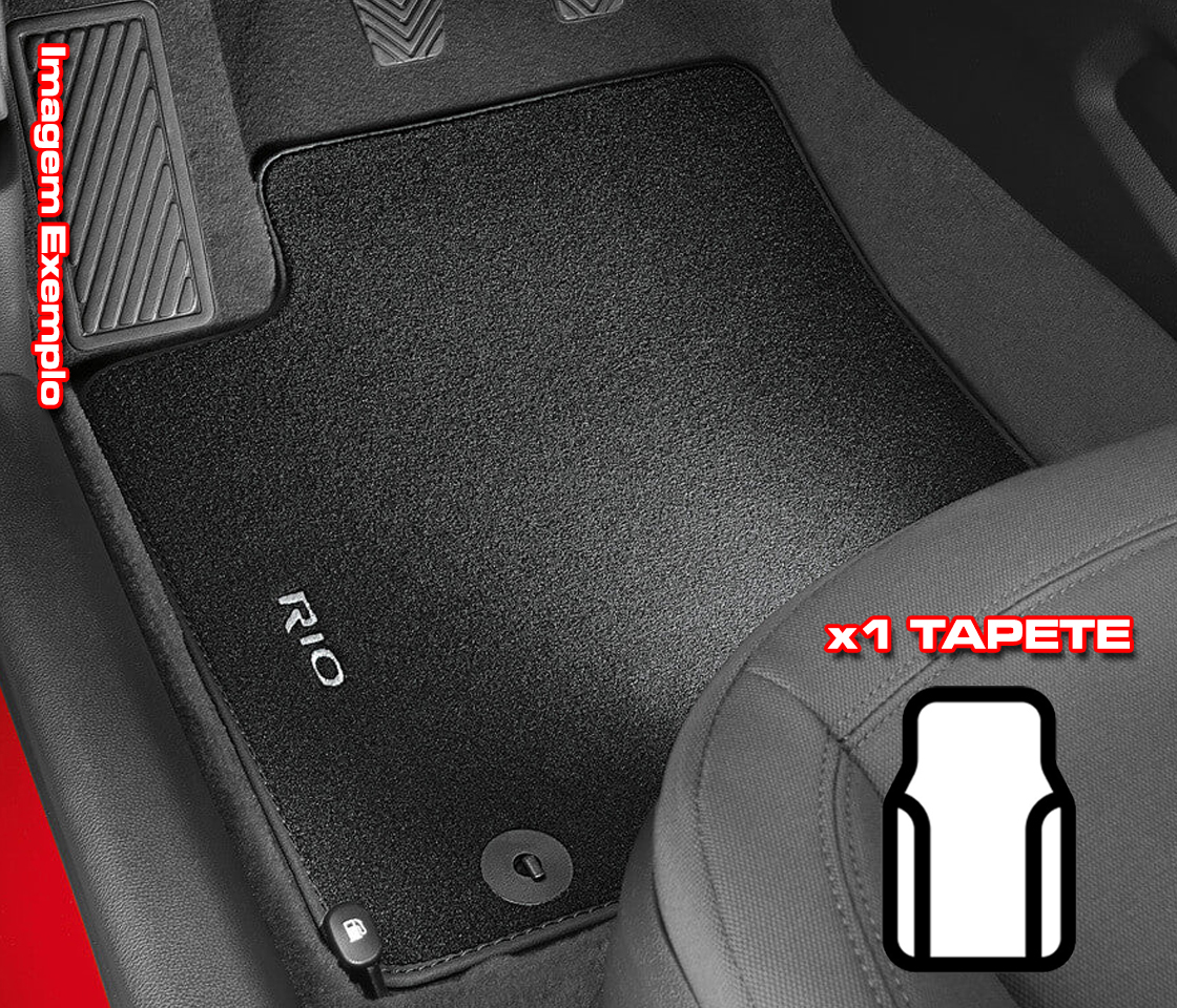 TAPETES ALCATIFA ORIGINAIS CITROEN C3 16» FIXAÇÃO ORIGINAL + BORDADO