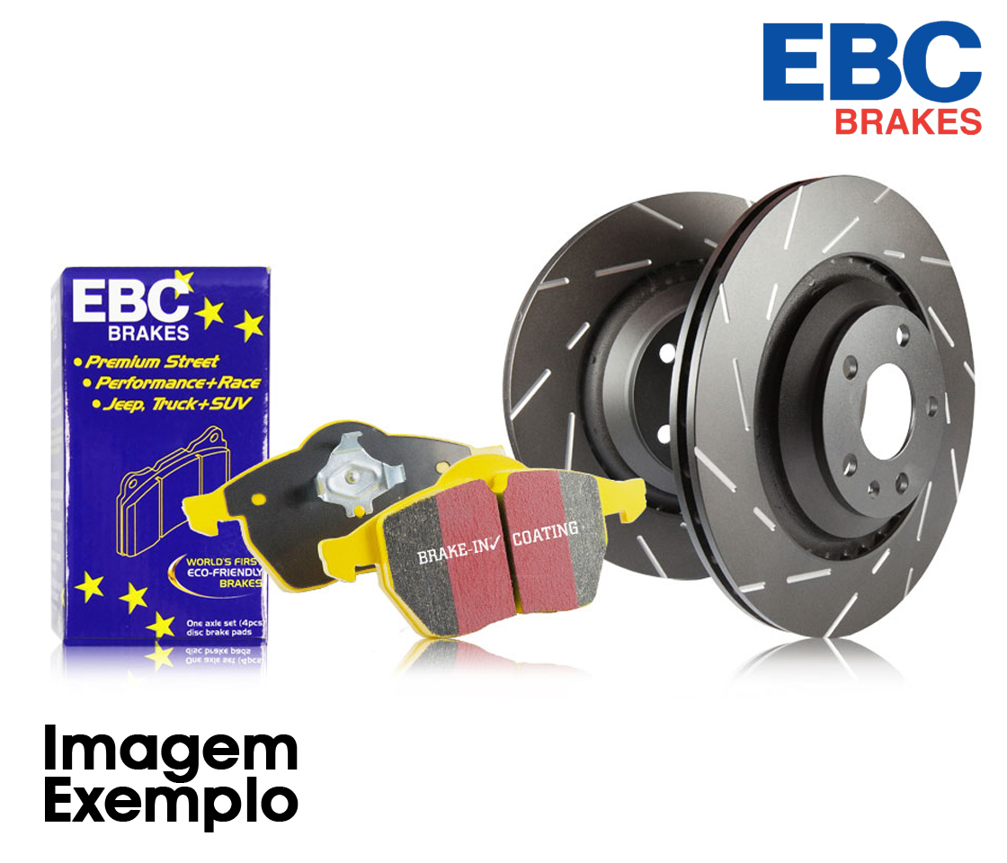 KIT CALÇOS TRAVÃO + DISCOS TRAVÃO EBC BRAKES DP42082R + GD1535    PD13KR534