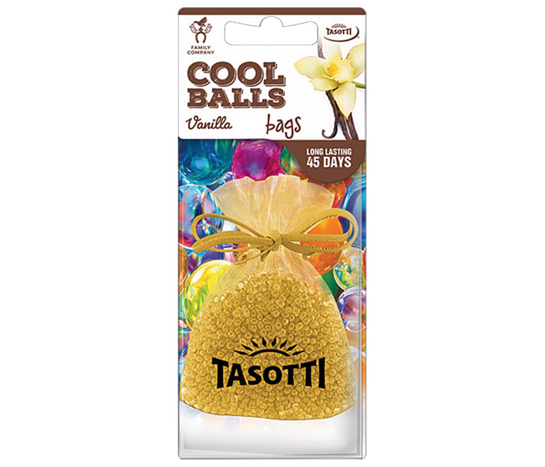 AMBIENTADOR TASOTTI COOL BALLS VANILLA PARA CARRO & CASA
