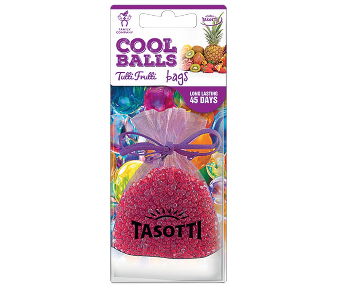 AMBIENTADOR TASOTTI COOL BALLS TUTTI FRUTTI PARA CARRO & CASA