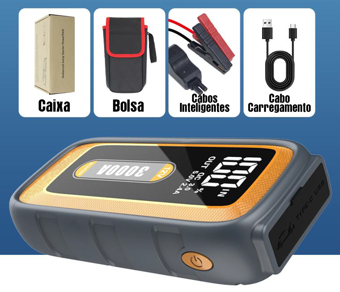 BOOSTER DE ARRANQUE 26800mAH 3000A QC18W 12V