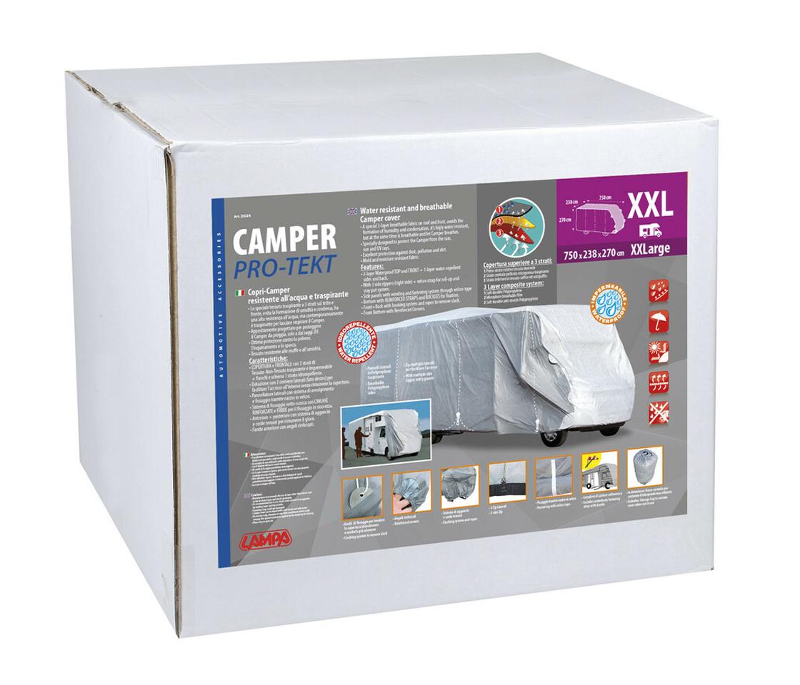 COBERTURA / CAPA PARA CARAVANA / AUTO-CARAVANA PRO-TEKT XXL LAMPA 20224