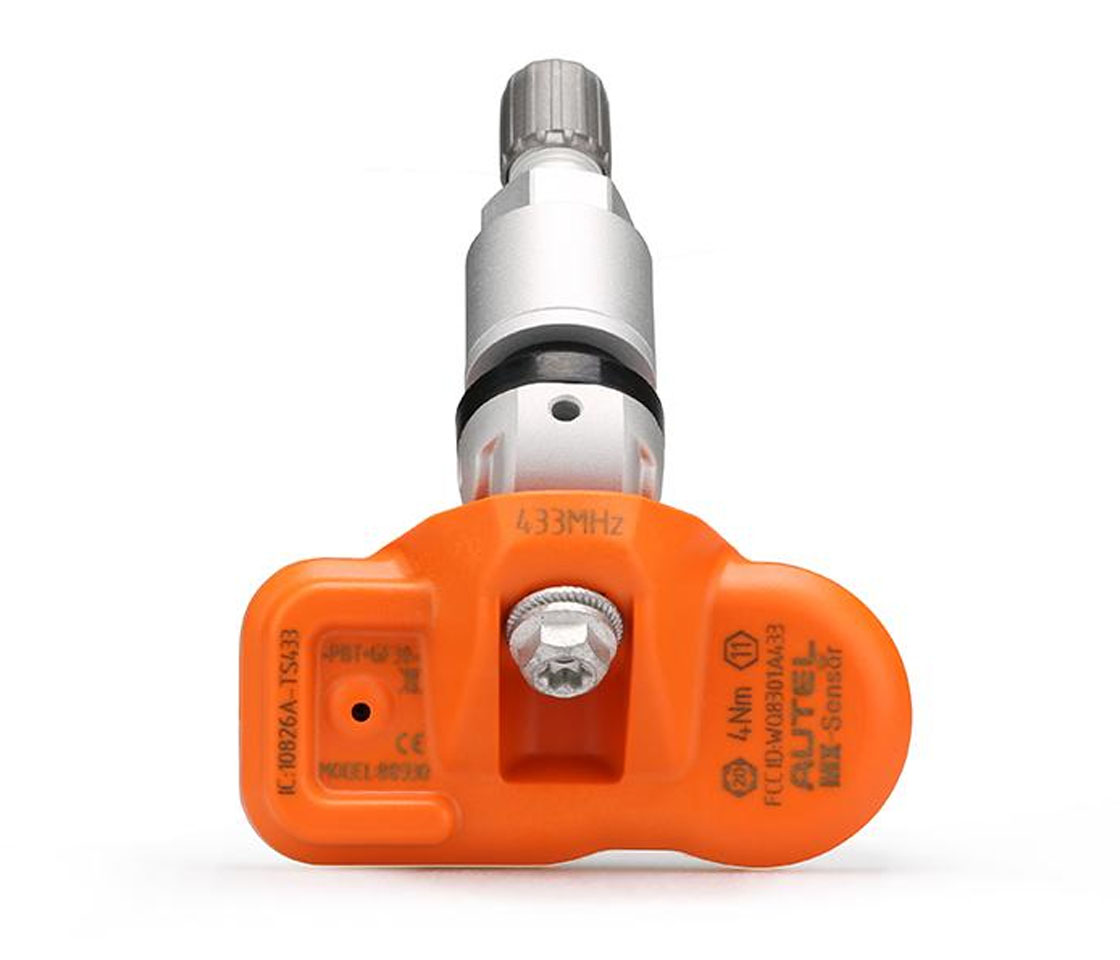 VÁLVULA / SENSOR TPMS AUTEL MX-SENSOR PROGRAMÁVEL COR CINZA 433MHZ ROSCA