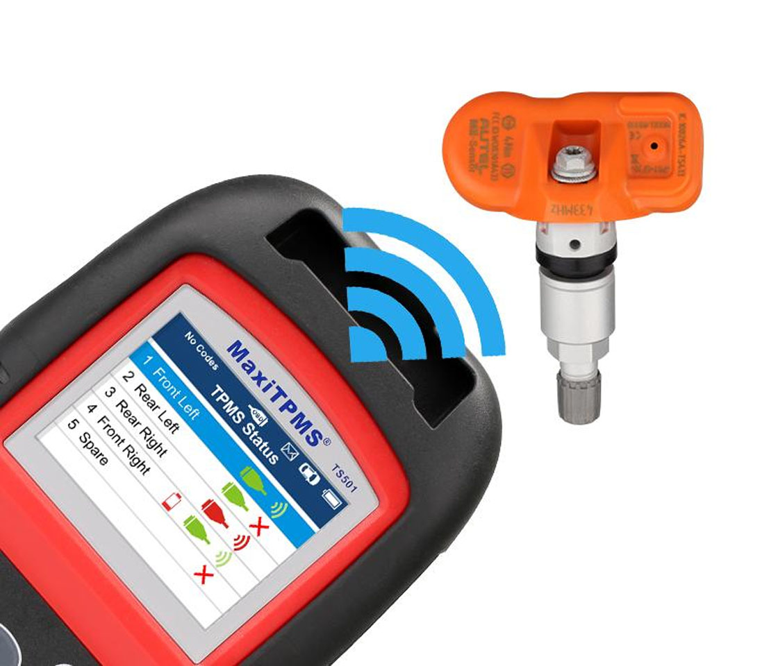 VÁLVULA / SENSOR TPMS AUTEL MX-SENSOR PROGRAMÁVEL COR CINZA 433MHZ ROSCA