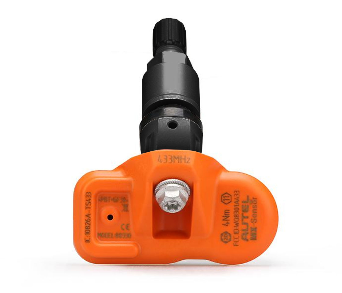 VÁLVULA / SENSOR TPMS AUTEL MX-SENSOR PROGRAMÁVEL COR PRETA 433MHZ ROSCA