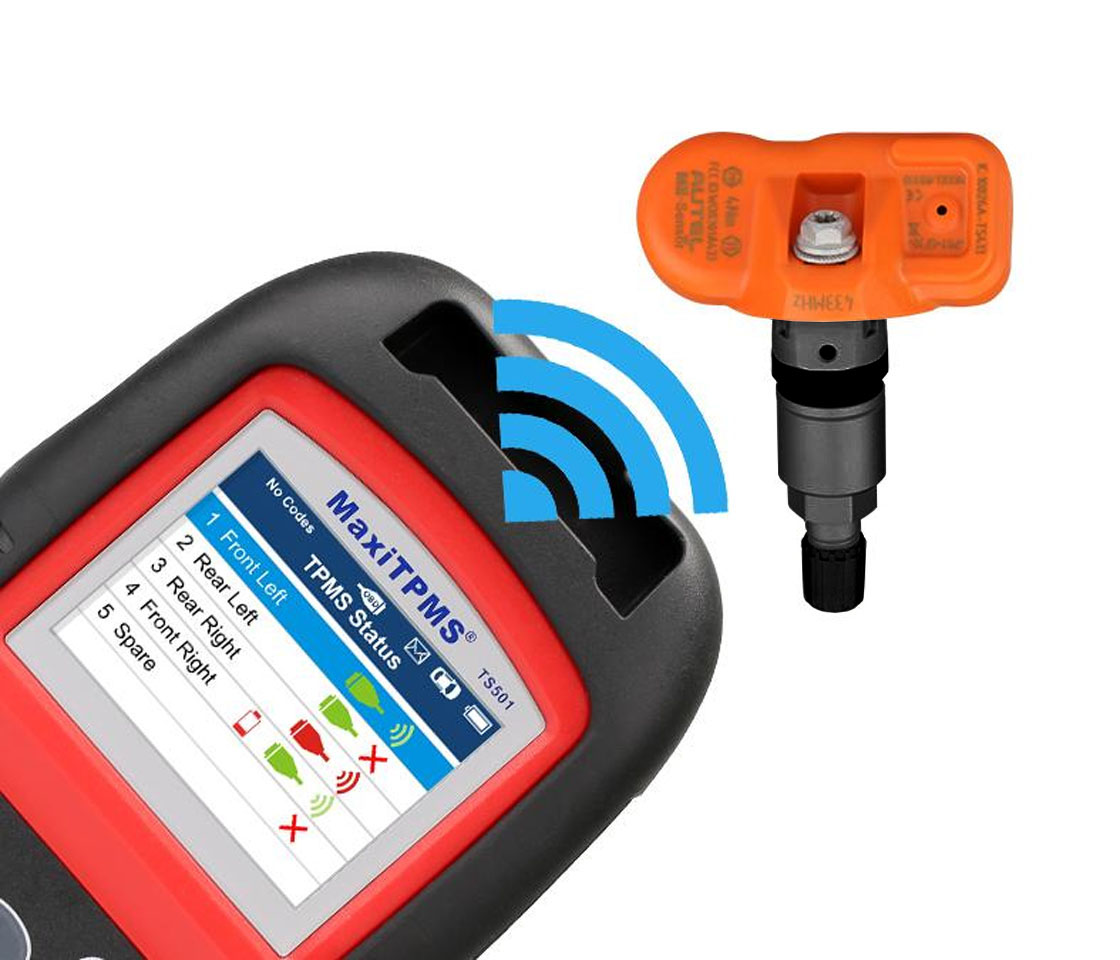 VÁLVULA / SENSOR TPMS AUTEL MX-SENSOR PROGRAMÁVEL COR PRETA 433MHZ ROSCA