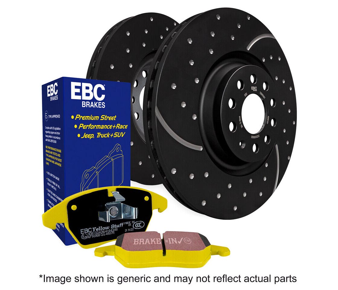 KIT CALÇOS TRAVÃO + DISCOS TRAVÃO EBC BRAKESDP41254R+GD1118      PD13KF369