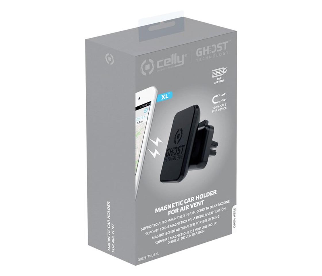 SUPORTE TELEMÓVEL CELLY MAGNETIC GHOST PLUS XL