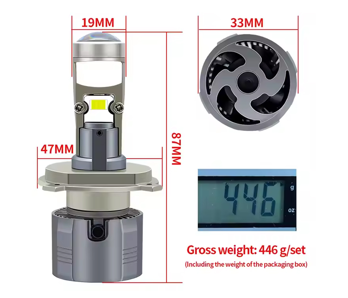 LAMPADA LED  H4 MEGA LED 6000k 85W 10200LMN 9>36V