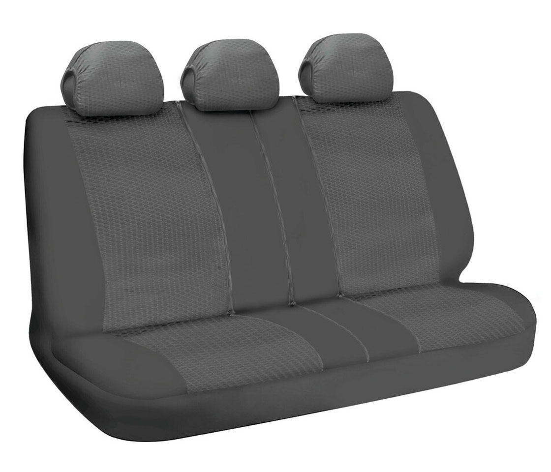 CAPAS DE BANCO TRASEIRAS 3 LUGARES CINZA DUKA REAR-FIT 55026 LAMPA