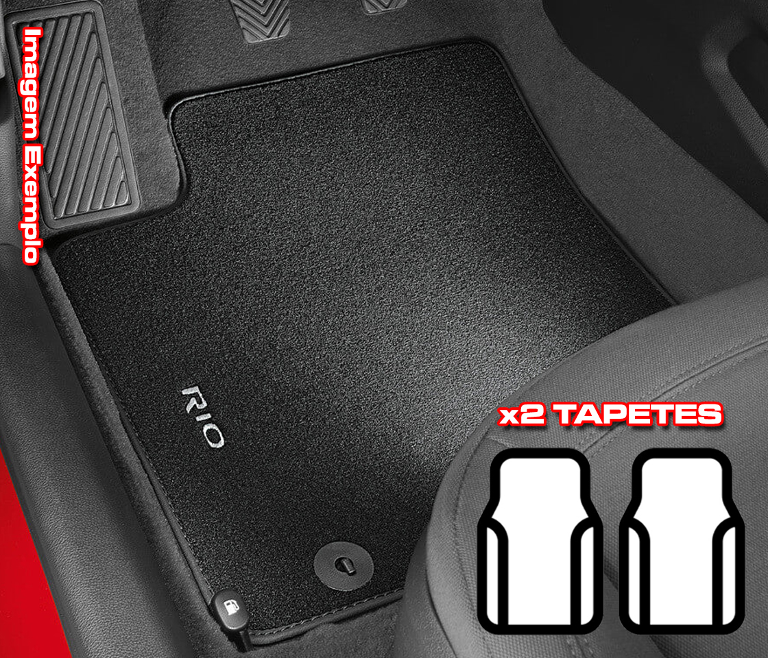 TAPETES ALCATIFA ORIGINAIS CITROEN C4 10» FIXAÇÃO ORIGINAL + BORDADO