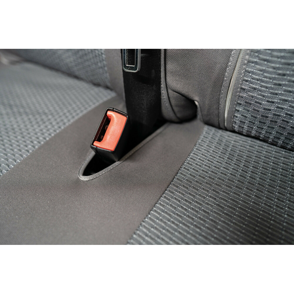 CAPAS DE BANCO PARA COMERCIAIS 3 LUGARES CINZA CUSTOM FIT - FORD, NISSAN, OPEL, RENAULT