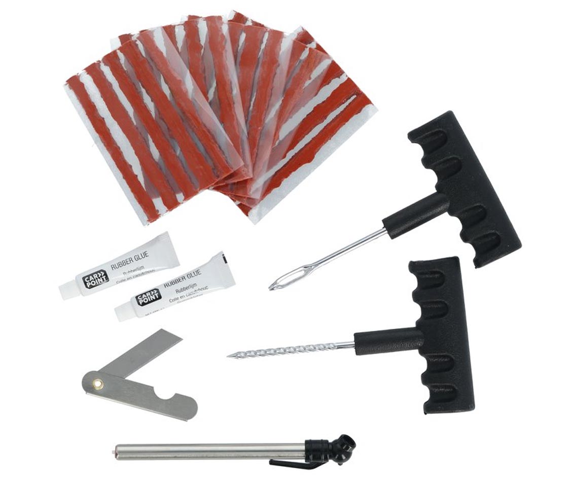 KIT REPARAÇÃO FUROS DE PNEUS 31 PEÇAS      0623016