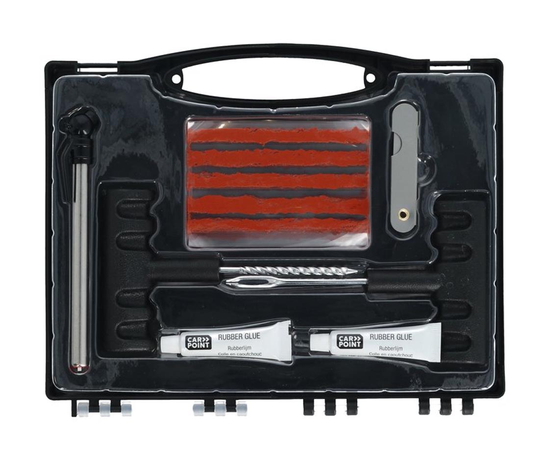 KIT REPARAÇÃO FUROS DE PNEUS 31 PEÇAS      0623016