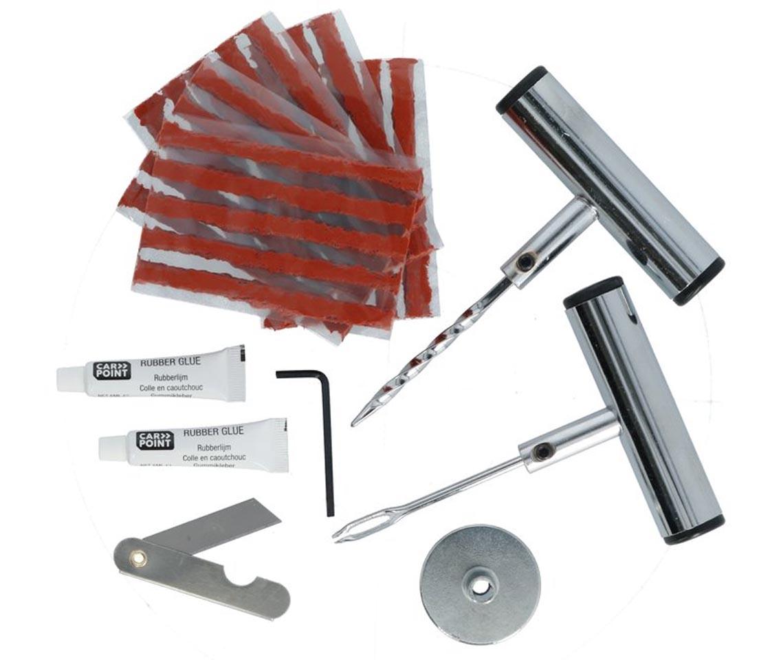 KIT REPARAÇÃO FUROS DE PNEUS 32 PEÇAS      0623017