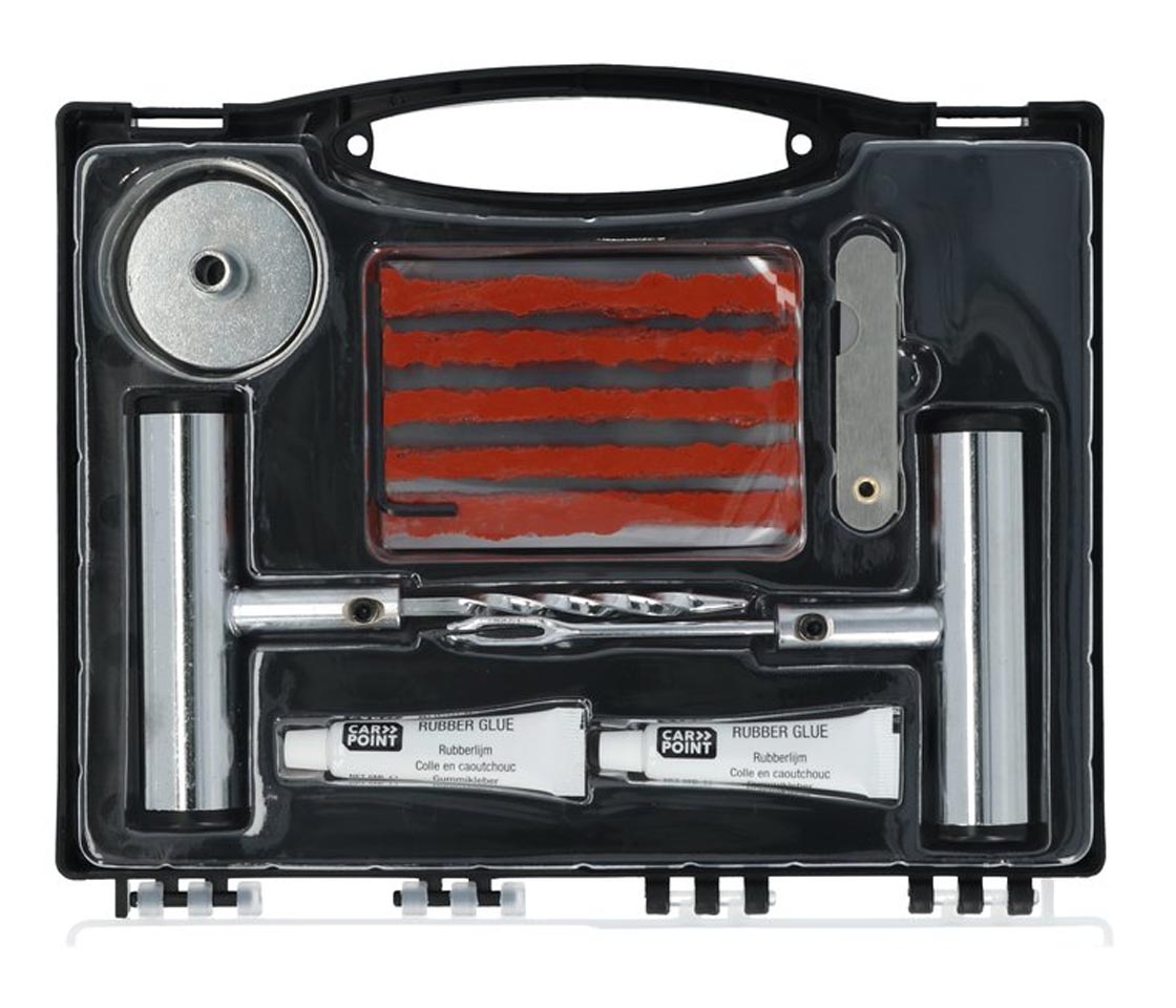 KIT REPARAÇÃO FUROS DE PNEUS 32 PEÇAS      0623017