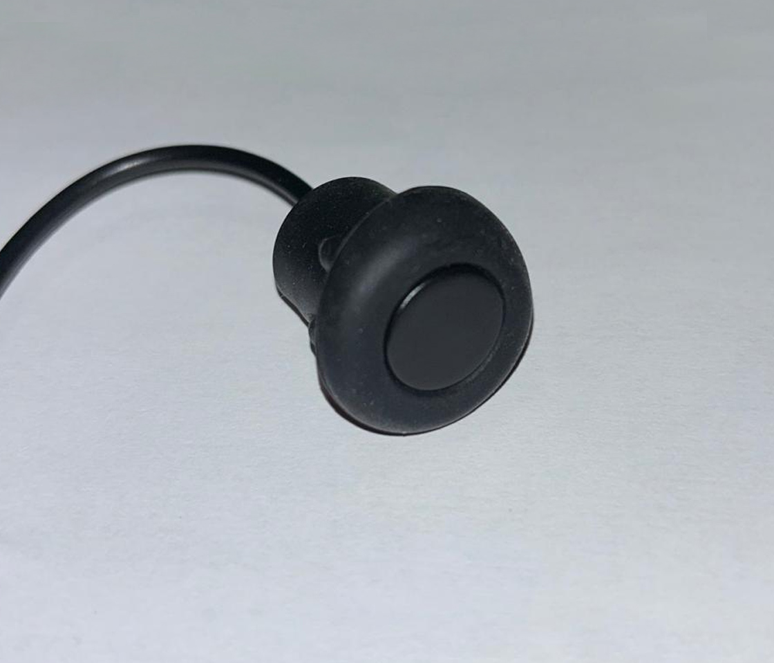 KIT 4 SENSORES ESTACIONAMENTO - COM DISPLAY - PRETO SENSORES BORRACHA