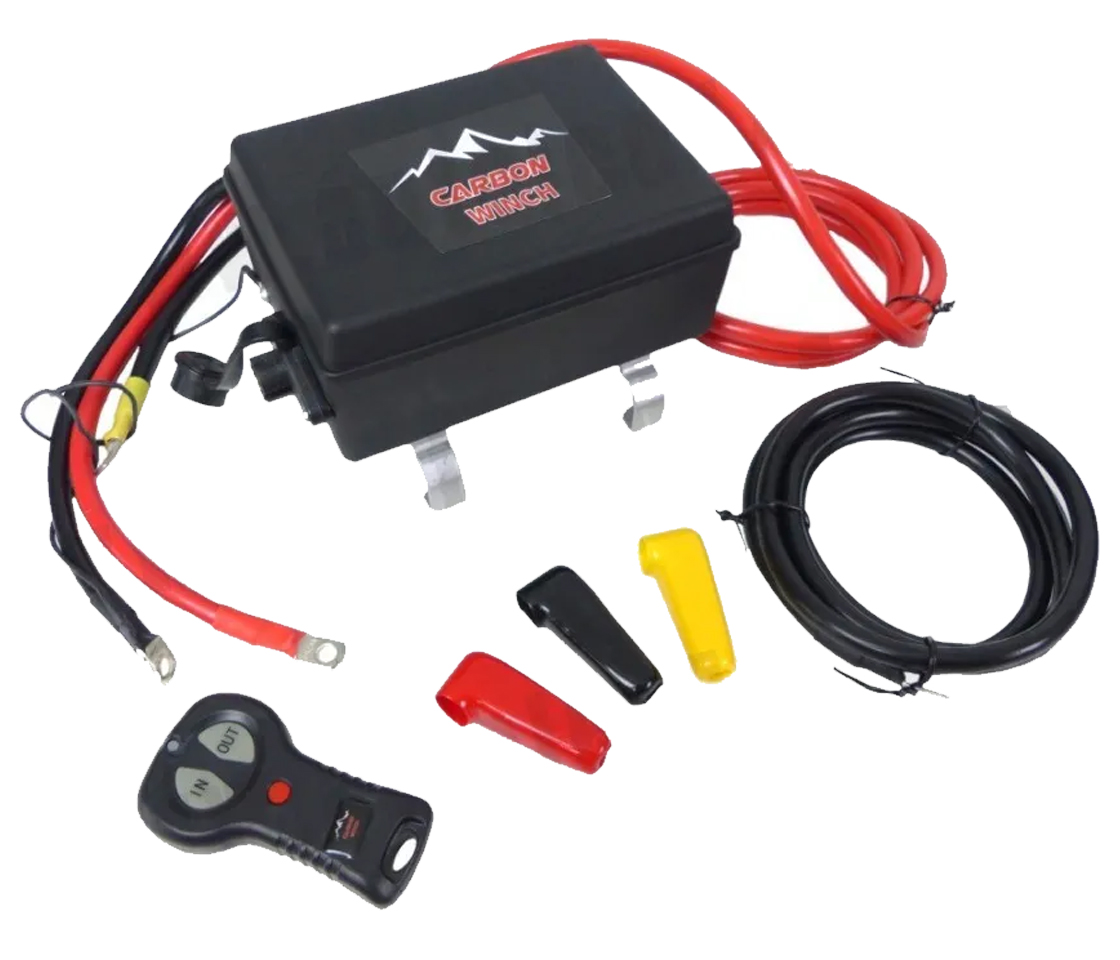 GUINCHO CARBON WINCH 6000LB / 2724KG 12V CABO SINTÉTICO