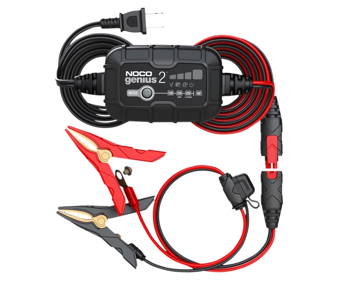 CARREGADOR INTELIGENTE BATERIAS 6 e 12V NOCO 2A GENIUS 2 