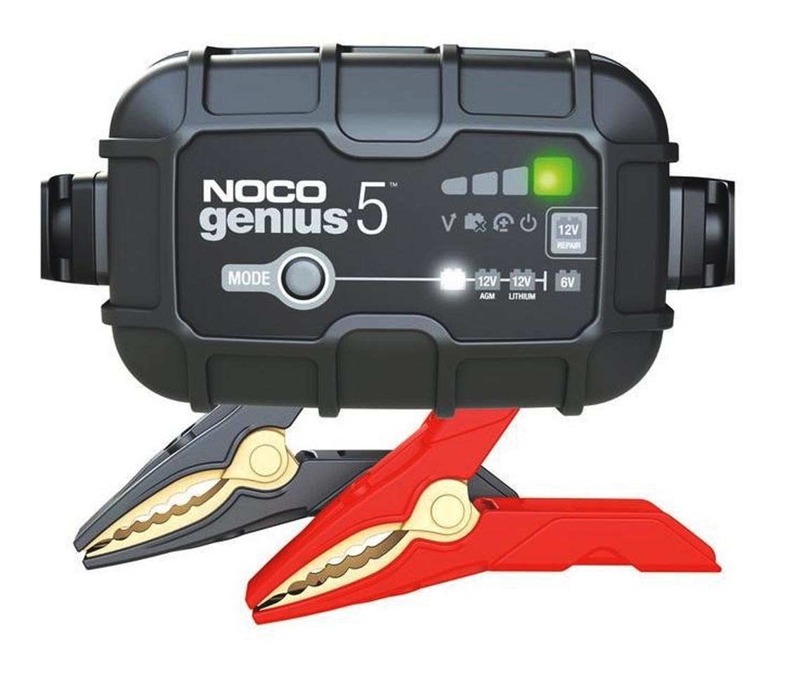 CARREGADOR INTELIGENTE BATERIAS 6 e 12V NOCO 5A GENIUS 5