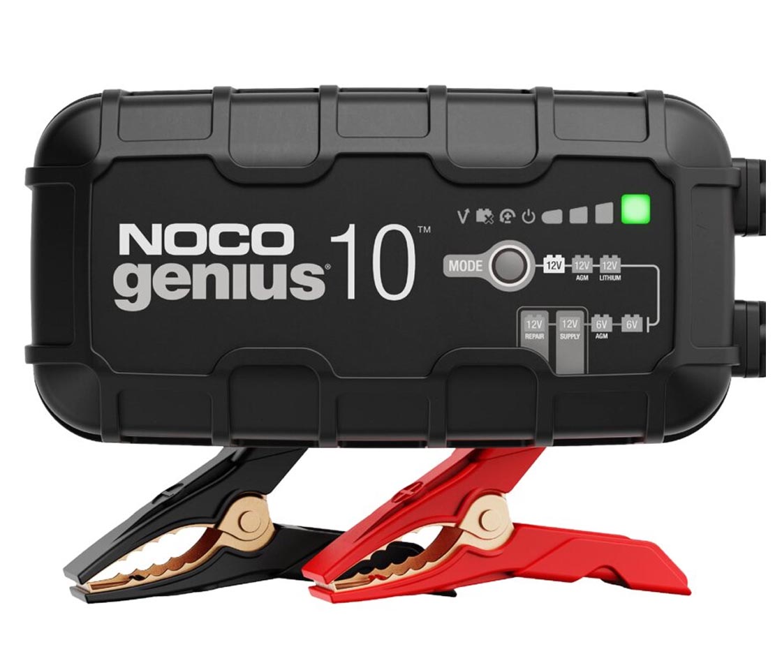 CARREGADOR INTELIGENTE BATERIAS 6 e 12V NOCO 10A GENIUS 10