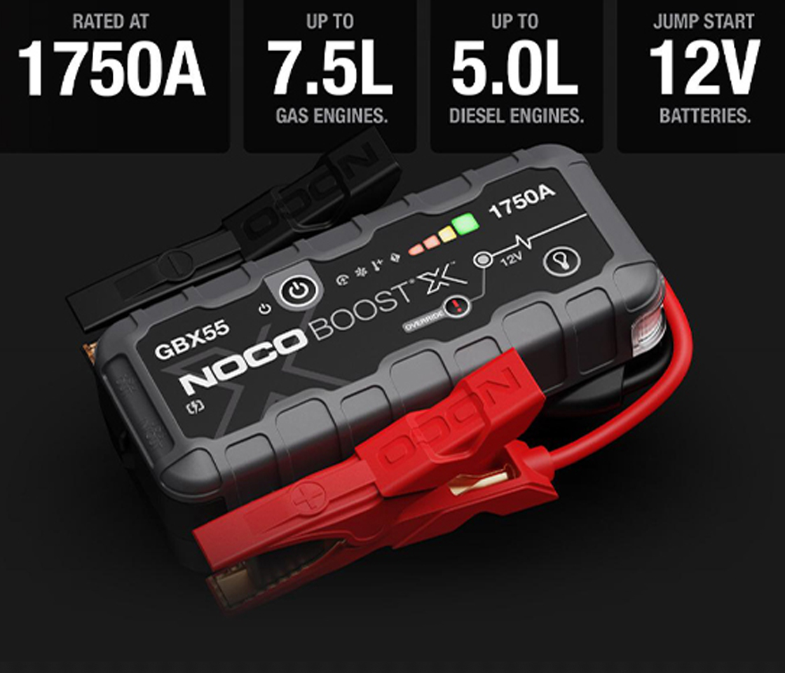 BOOSTER / JUMPSTARTER de ARRANQUE 1750A 12V NOCO BOOST X GBX55