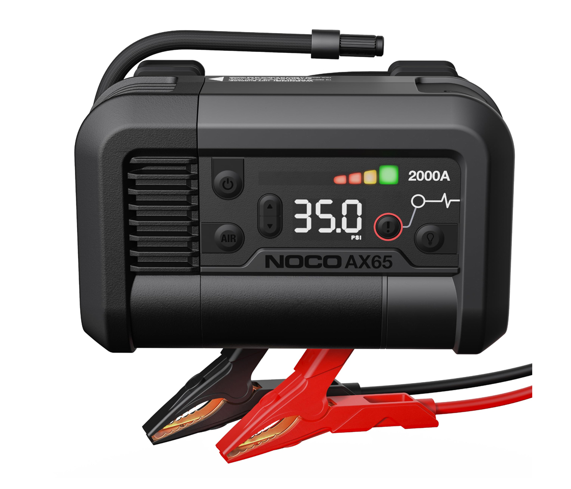 BOOSTER / JUMPSTARTER de ARRANQUE + COMPRESSOR 2000A+ 22A NOCO AX65