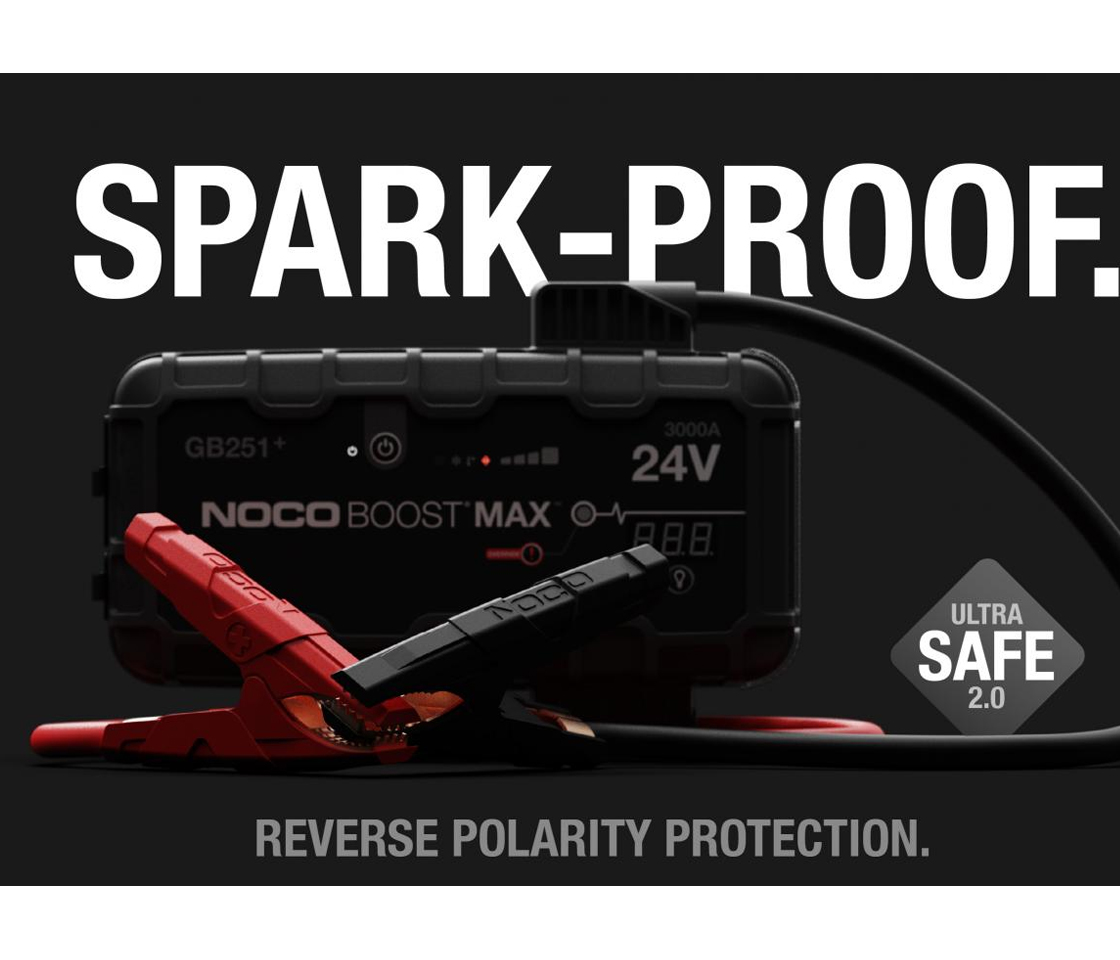 BOOSTER / JUMPSTARTER de ARRANQUE 3000A 24V NOCO BOOST MAX GB251