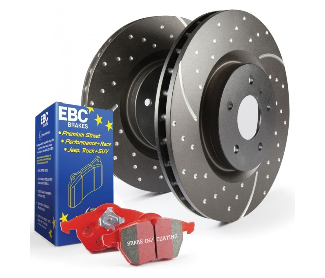 KIT CALÇOS TRAVÃO + DISCOS TRAVÃO EBC BRAKES DP31254C + GD1118 PD12KF152