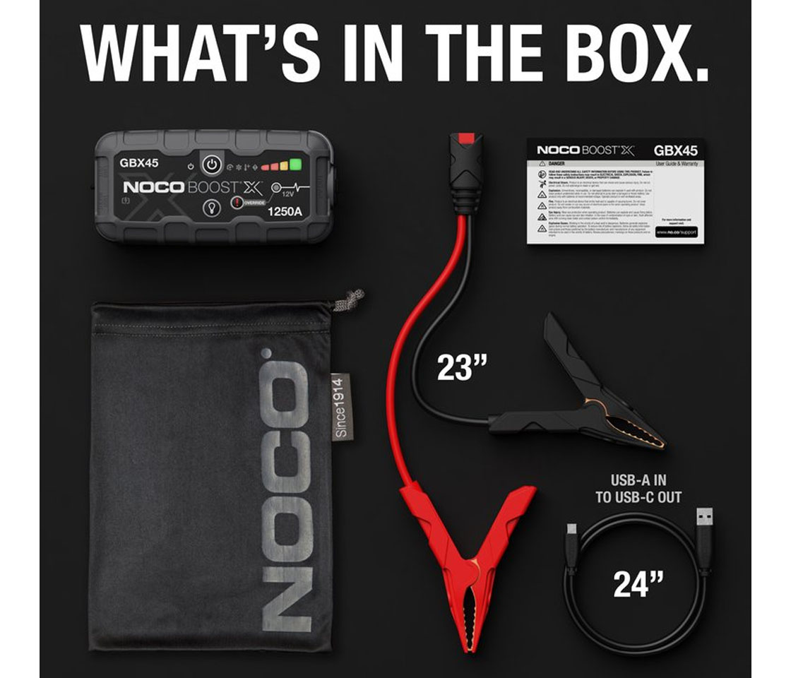 BOOSTER / JUMPSTARTER de ARRANQUE 1250A 12V NOCO BOOST X GBX45