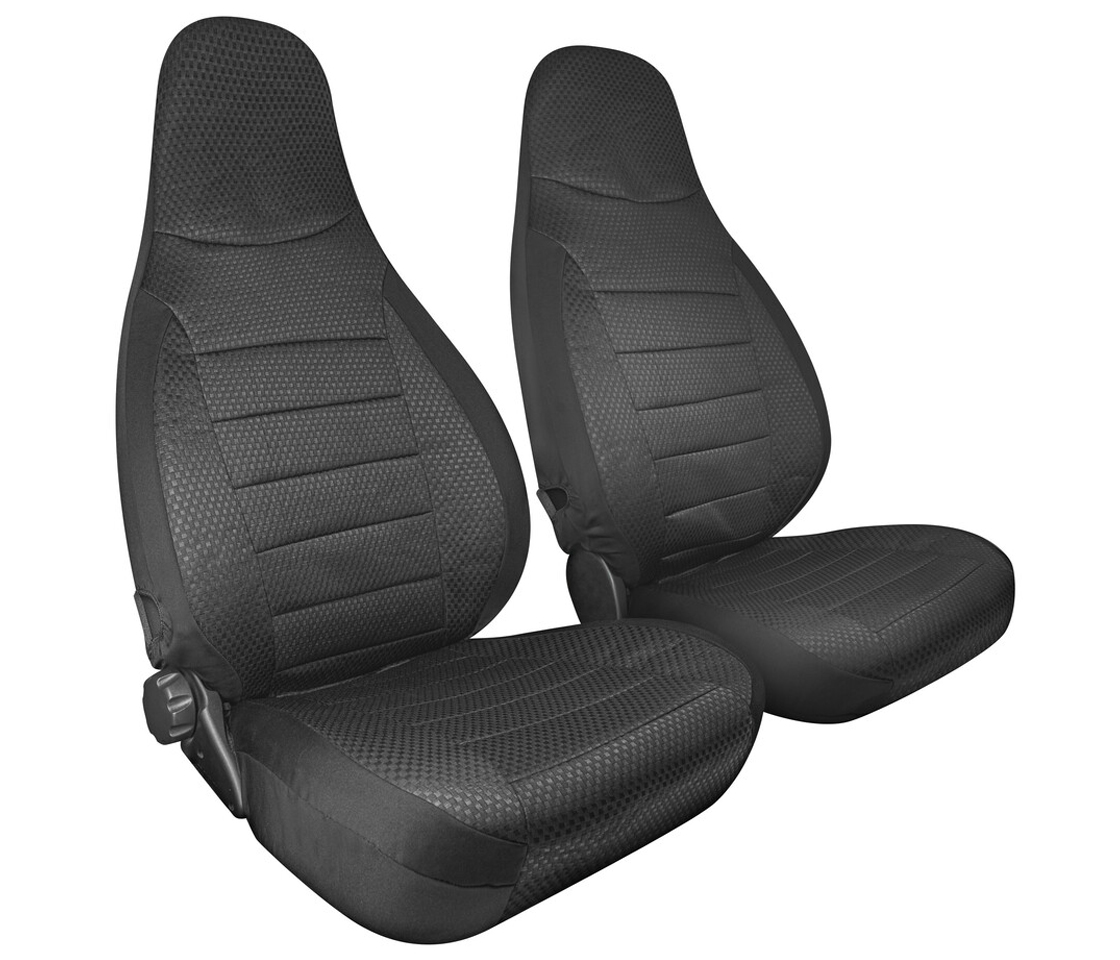 CAPAS DE BANCO PARA CARAVANAS 2 LUGARES TRAVEL ENTIRE, PRETAS 