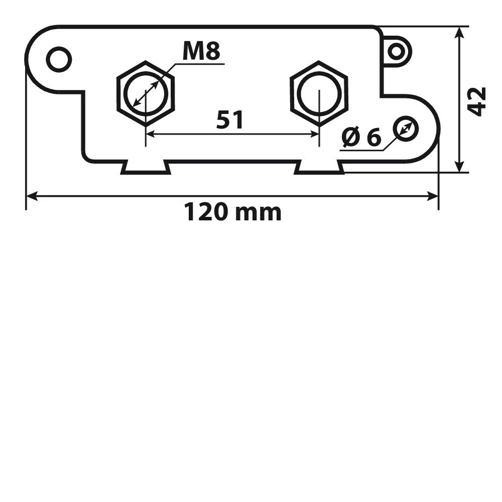 SUPORTE FUSÍVEL PARA FUSÍVEIS TIPO MAXI+ FUSE 40 > 275A    45009