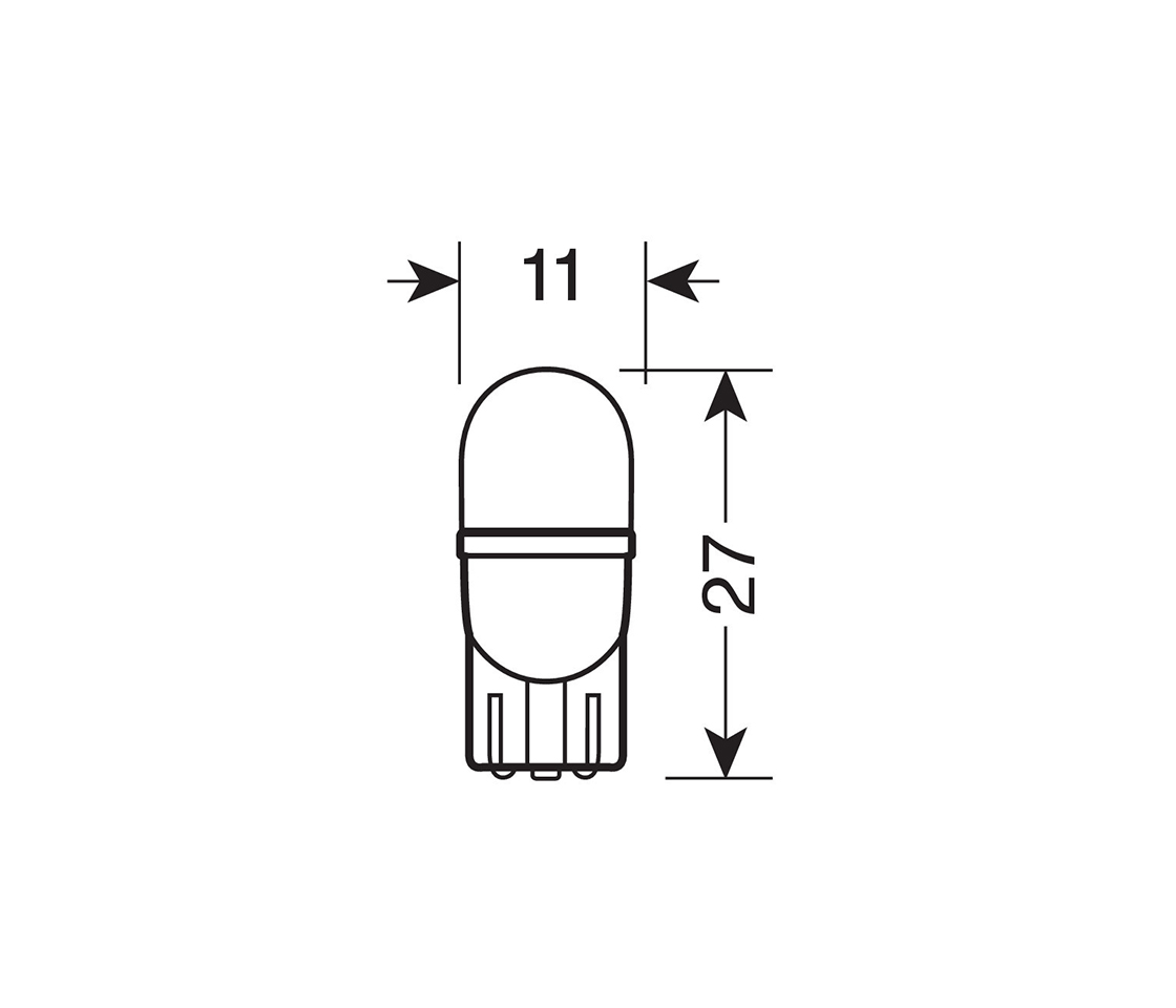 LAMPADA LED T10 W2,1X9,5D 12V LAMPA