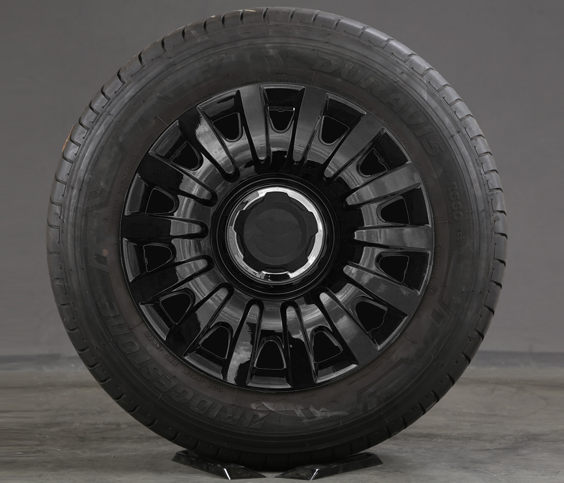 TAMPÕES JANTES PARA FIAT 500 PRETO 758-16 FARAD
