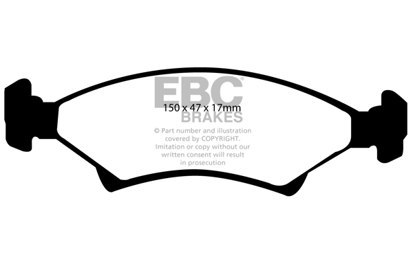 CALÇOS / PASTILHAS TRAVÃO EBC ULTIMAX KIA DP1001