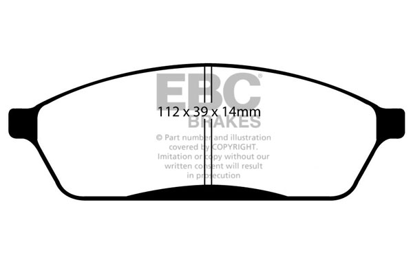 CALÇOS / PASTILHAS TRAVÃO EBC ULTIMAX SUBARU DP1023