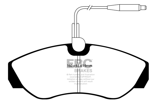 CALÇOS / PASTILHAS TRAVÃO EBC ULTIMAX CITROEN JUMPER/FIAT DUCATO DP1025