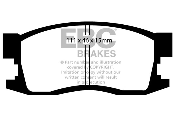 CALÇOS / PASTILHAS TRAVÃO EBC ULTIMAX HONDA DP1034