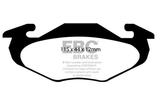 CALÇOS / PASTILHAS TRAVÃO EBC ULTIMAX SUZUKI DP1093