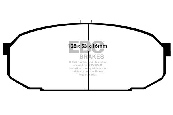 CALÇOS / PASTILHAS TRAVÃO EBC ULTIMAX MAZDA DP1103