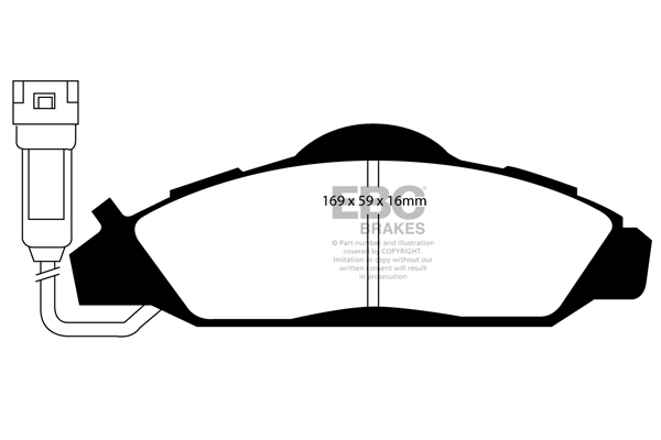 CALÇOS / PASTILHAS TRAVÃO EBC ULTIMAX SSANGYONG DP1126