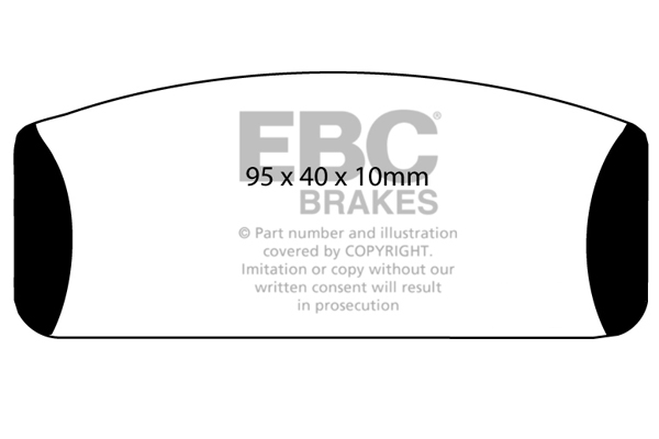 CALÇOS / PASTILHAS TRAVÃO EBC ULTIMAX RENAULT DP118