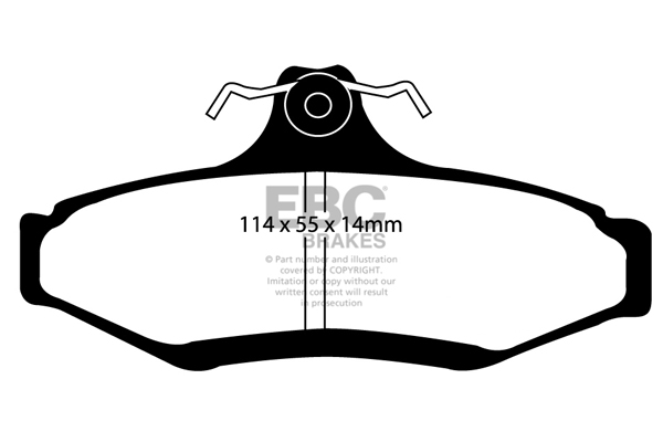 CALÇOS / PASTILHAS TRAVÃO EBC ULTIMAX DAEWOO DP1197