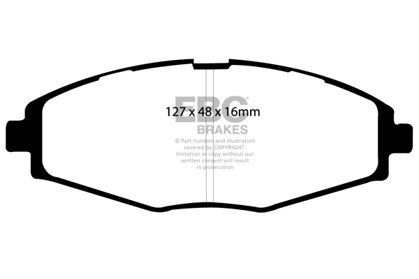 CALÇOS / PASTILHAS TRAVÃO EBC ULTIMAX DAEWOO DP1212